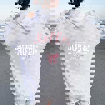 Hello Fourn Est 2012 14Th Birthday Girl Turning 14 Women Oversized Hoodie Back Print | Mazezy