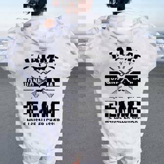 Homme J'aime Quand Ma Me Laisse Aller Chasser Cadeau Humour Sweat à capuche oversize pour femme avec imprimé dans le dos - Cadeauxyz