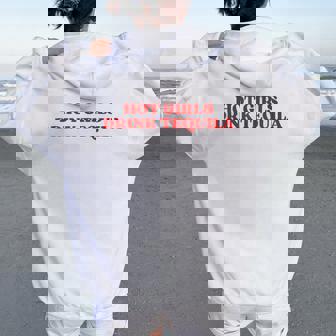 Hot Girls Drink Tequila Y2k Aesthetic Cinco De Mayo Women Oversized Hoodie Back Print | Mazezy