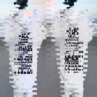 Humour Papa J'ai Une Fille Magnifique Et Unilencieux Sweat à capuche oversize pour femme avec imprimé dans le dos - Cadeauxyz