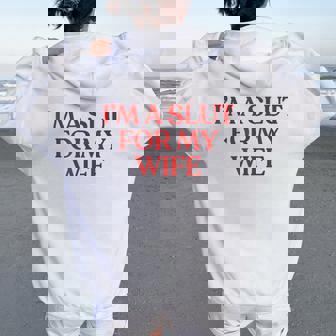 I'm Alut For My Wife Y2k Aesthetic Trendy レディース オーバーサイズ パーカー バックプリント - Kawaiitshirt