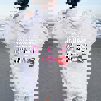 I'm Not Like A Regular Mom I'm A Cool-Mom Women Oversized Hoodie Back Print | Seseable CA