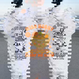 Inappropriate Food Miso Horny Humor Embarrassing Women Women Oversized Hoodie Back Print | Seseable FR