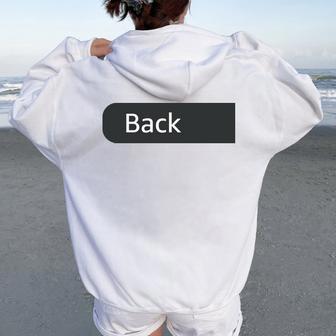 Instructor Printed On Back Only Work Office Teacher Women Oversized Hoodie Back Print - Thegiftio UK