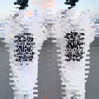 Jardín Madre Plantas Flor Mamá Margaritas Women Oversized Hoodie Back Print - Regaloses