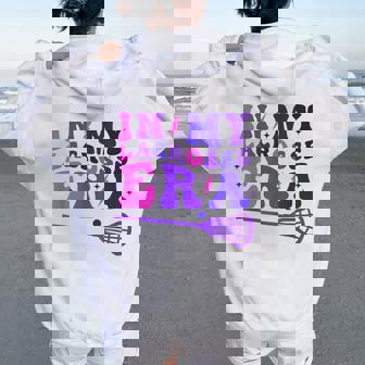 In My Lacrosse Era Retro Groovy Sports And Girls Women Oversized Hoodie Back Print - Thegiftio