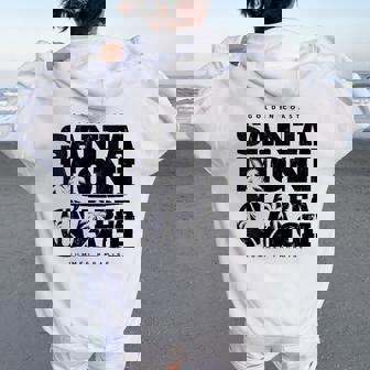 Los Angeles California Dreaming Anta Monica Beach Sweat à capuche oversize pour femme avec imprimé dans le dos - Cadeauxyz