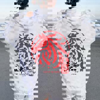 Lunar New Year 2026 Horse Chinese Zodiac Women Oversized Hoodie Back Print - Thegiftio