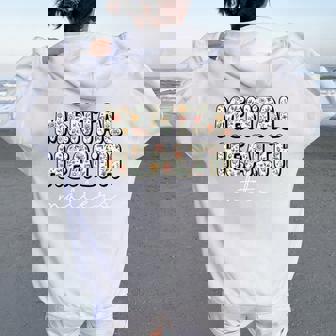 Mental Health Matters Human Brain Illness Awareness Womens Women Oversized Hoodie Back Print | Seseable FR