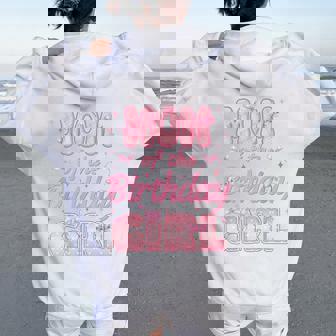 Mom And Dad Of The Birthday Girl Coquette Family Matching Women Oversized Hoodie Back Print | Seseable CA