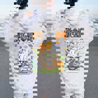 Mom Of The Wild One 1St Bday Boy Safari Woodland Women Oversized Hoodie Back Print | Seseable FR