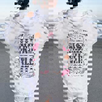 Nashville Country Girl Cowgirl Women Oversized Hoodie Back Print - Thegiftio