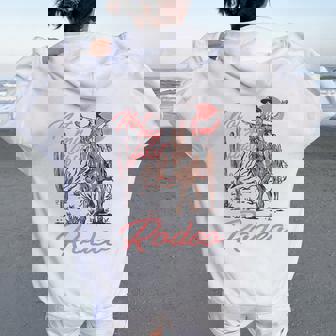 Not My 1St Rodeo Vintage Cowgirl Riding Horse Girls Women Oversized Hoodie Back Print | Seseable FR