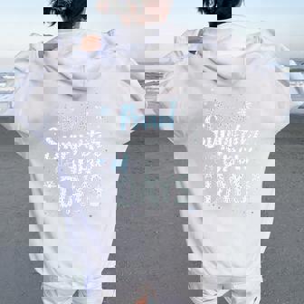 Proud Supporter Snow Days Cozy Winter Vibes Teacher Crew Women Oversized Hoodie Back Print | Mazezy