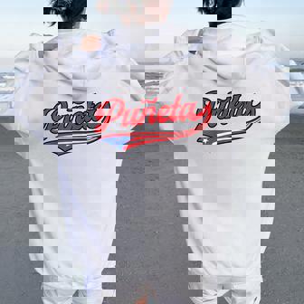 Puñeta プエルトリコ プエルトリコ 国旗 面白い 男性 女性 言葉 レディース オーバーサイズ パーカー バックプリント - Kawaiitshirt