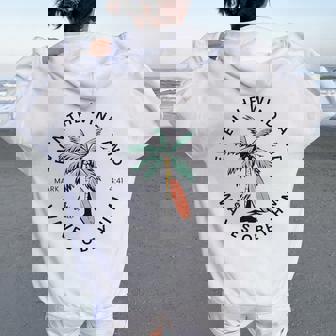 Retro Event The Wind And The Waves Christian Bible Beach Women Oversized Hoodie Back Print - Thegiftio