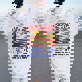 Retro Vintage I Got That Dog In Me Hotdog Women Women Oversized Hoodie Back Print | Seseable UK