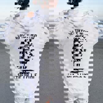 I Have To Say Weird Stuff Or I'll Die Frog Women Women Oversized Hoodie Back Print | Seseable CA