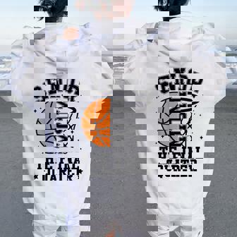 Senior Basketball Mom 2026 The Final Quarter Basketball Mom Women Oversized Hoodie Back Print | Seseable CA