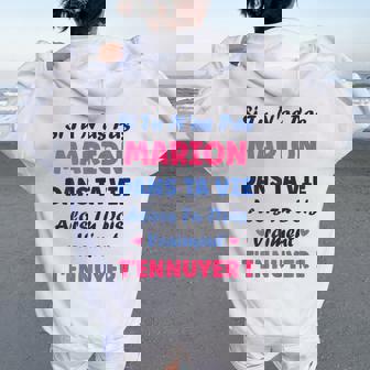 Si Tu N'as Pas Marion Fille Drole Prénom Humour Marion Sweat à capuche oversize pour femme avec imprimé dans le dos - Cadeauxyz