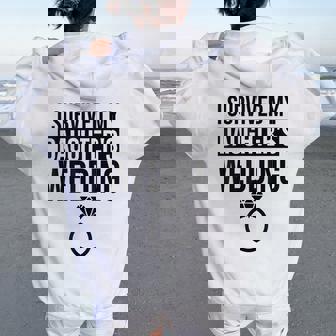 Sobreviví A La Boda De Mi Hija Mom & Dad Women Oversized Hoodie Back Print - Regaloses