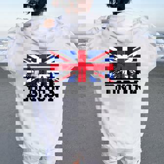 Souvenir De Londres Angleterre Royaume-Unioyageacances Hommes S Sweat à capuche oversize pour femme avec imprimé dans le dos - Cadeauxyz