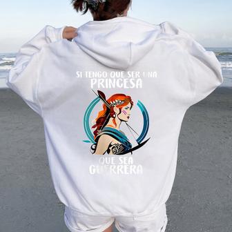 I Tengo Queer Princesa 8M Marzo Feminismo Día De La Cuello Women Oversized Hoodie Back Print - Regaloses