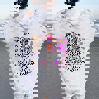 Thick Thighs Sagittarius Vibes Coffee Zodiac Black Women Women Oversized Hoodie Back Print | Mazezy