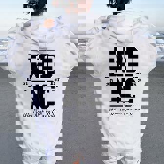 Wdnc We Do Not Care Club Menopause Humor Sarcastic Women Oversized Hoodie Back Print | Seseable FR