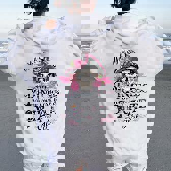 Why Be A Princess When You Can Be A Pirate Girl Women Oversized Hoodie Back Print | Mazezy