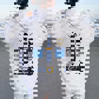 子供の男性の女性の警察官の衣装 レディース オーバーサイズ パーカー バックプリント - Kawaiitshirt