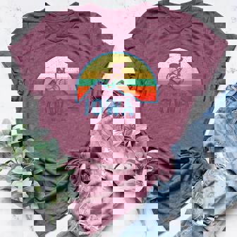 Bike Rider Iowa Mountain Biking Retro Iowa MTB Moutain Biker Women's Heather T-Shirt | Mazezy