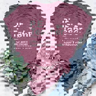 Cool PE Teacher Art For Men Women Physical Education Teacher Women's Heather T-Shirt | Mazezy