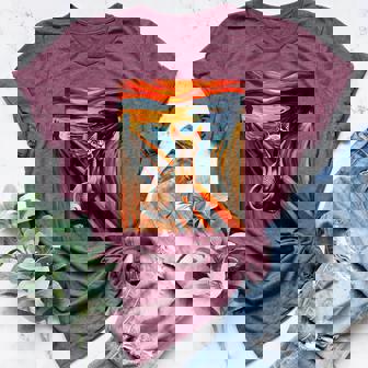 Expressionist Artsy Sphynx Cat Artistic Sphynx Cat For Men Women Girls Kids Women's Heather T-Shirt | Mazezy