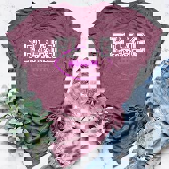 Flag Football Girls' Team Players Women's Heather T-Shirt | Mazezy