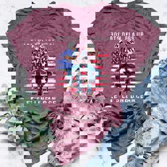 LIne Dance Cowgirl Cowboy Patriotic 4th Of July USA Flag Men Women's Heather T-Shirt | Mazezy