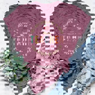 Music Teacher Appreciation Week Idea School Teacher Women's Heather T-Shirt | Mazezy