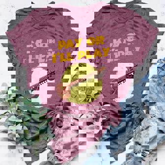 Pay Or I'Ll Play Indian Sitar Player Shirt Sitar Women's Heather T-Shirt | Mazezy