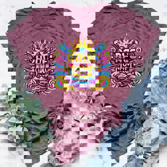 Retro Rave Mommy EDM Festival Gear Women's Graphic Print Women's Heather T-Shirt | Mazezy