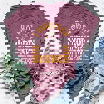 I Survived My Husband‘s Masters Degree Graduate Diploma MBA Women's Heather T-Shirt | Mazezy