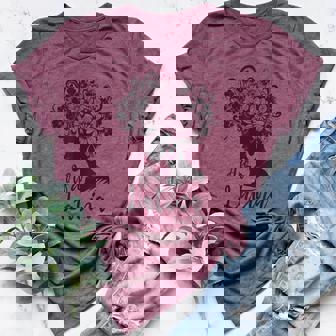 Hispanic Heritage Month Appreciation Afro Latina African Latin Women Women's Heather T-Shirt | Mazezy