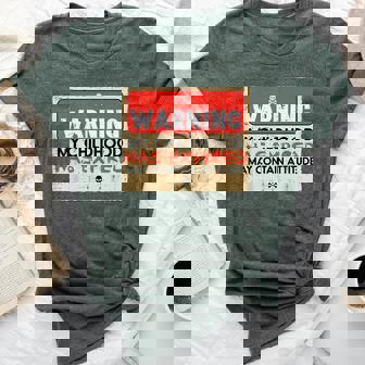 18Th Birthday Warning Childhood Expired 18 Years Women Bella Canvas T-shirt | Mazezy