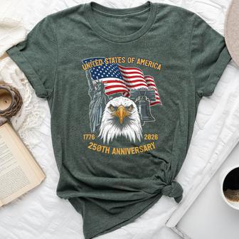 250Th Anniversary Usa United States America 250 Women Bella Canvas T-shirt - Thegiftio UK