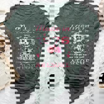 50Th Birthday Made In 1976 50 Years Of Being Awesome Floral Bella Canvas T-shirt | Seseable FR