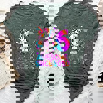 6 Year Old Girl Awesome Since 2020 Unicorn 6Th Birthday Girl Bella Canvas T-shirt | Mazezy