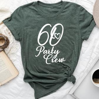 60 Party Crew Matching Group 60Th Birthday Bella Canvas T-shirt - Thegiftio UK