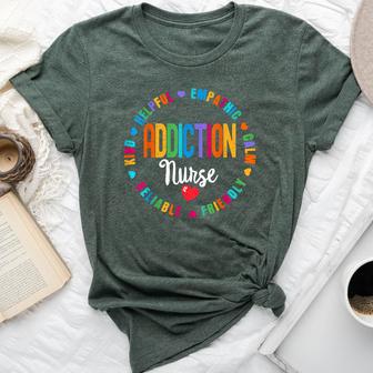 Addiction Nurse Rehab Recovery Nurses Bella Canvas T-shirt - Thegiftio UK