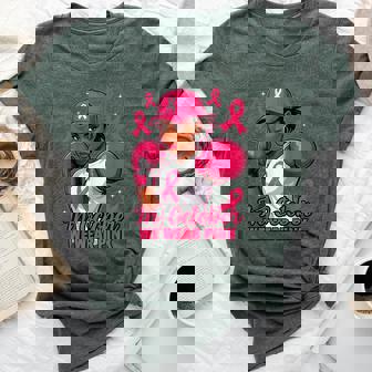 African American In October We Wear Pink Breast Cancer Bella Canvas T-shirt | Mazezy