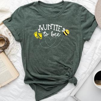 Auntie To Bee Pregnancy Announcement Baby Shower Bella Canvas T-shirt - Thegiftio UK