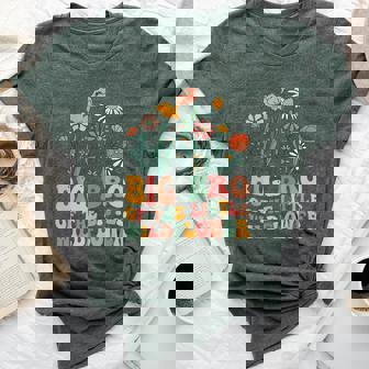 Big Brother Of The Little Wildflower Birthday Party Baby Bella Canvas T-shirt | Mazezy